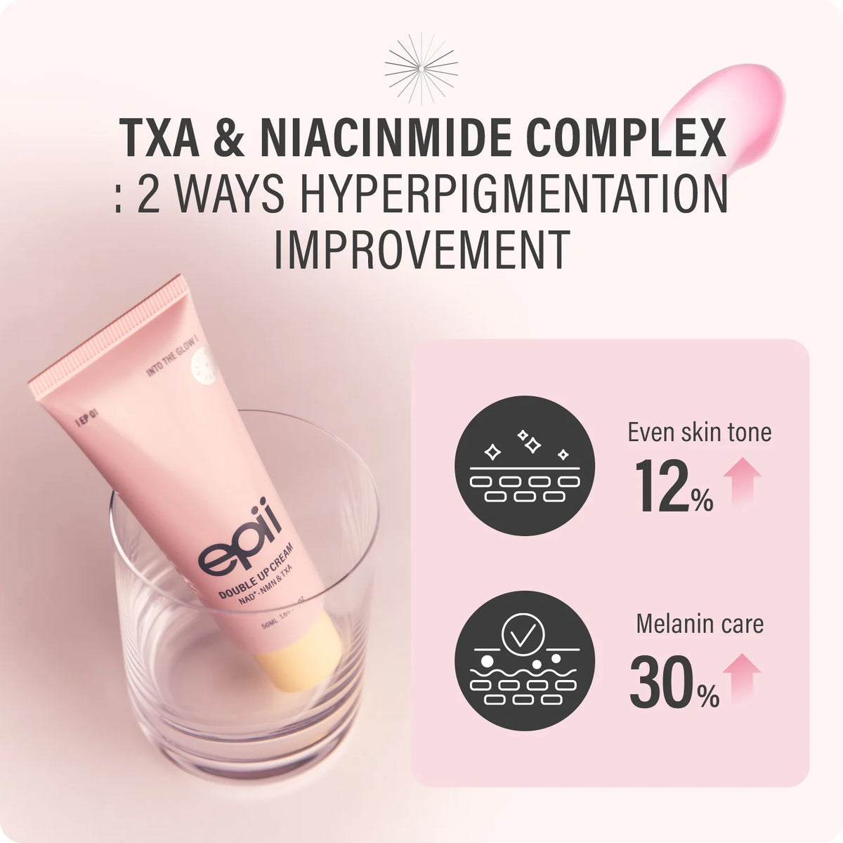 epii Double Up Cream NAD+ NMN & TXA