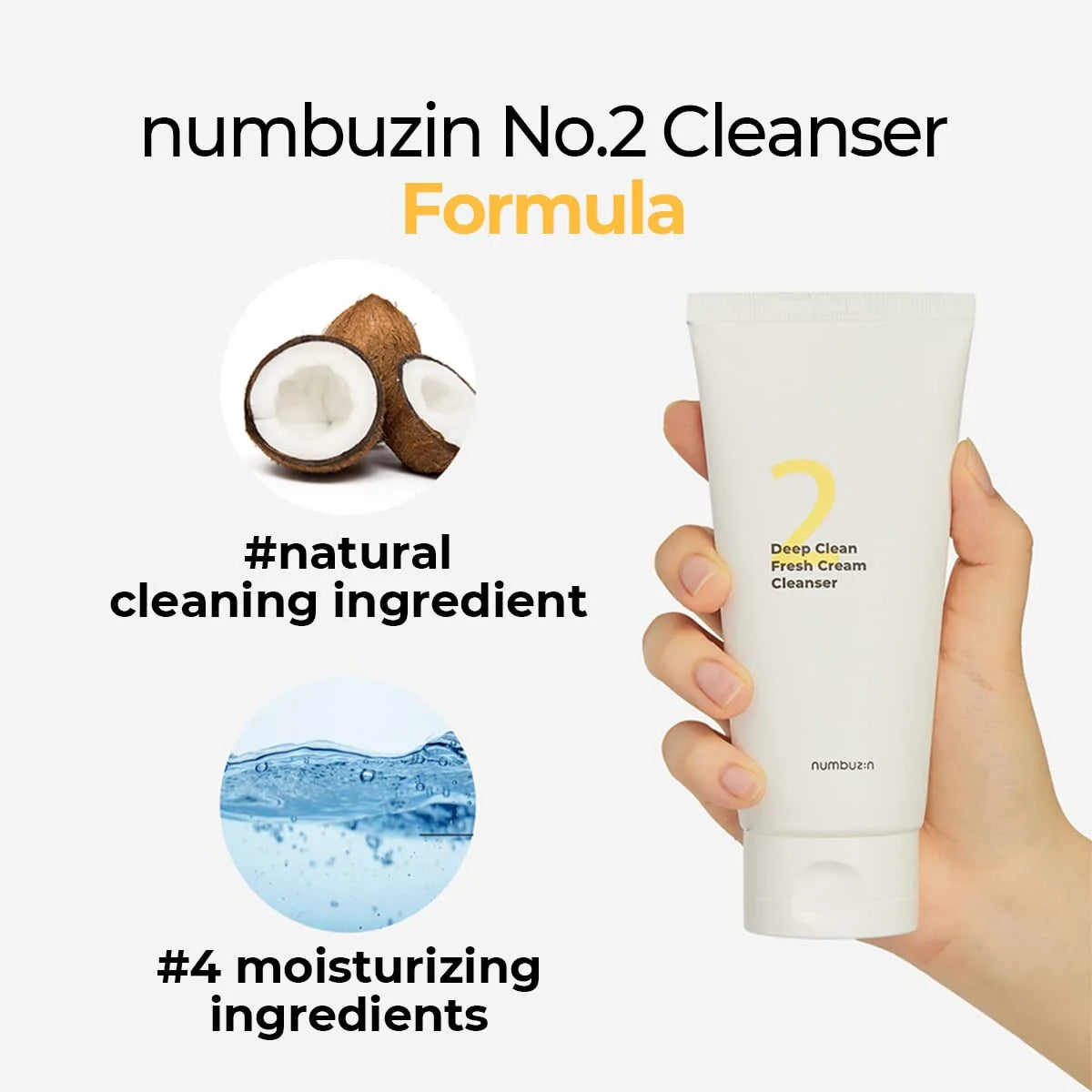 numbuzin No. 2 Deep Clean Fresh Cream Cleanser