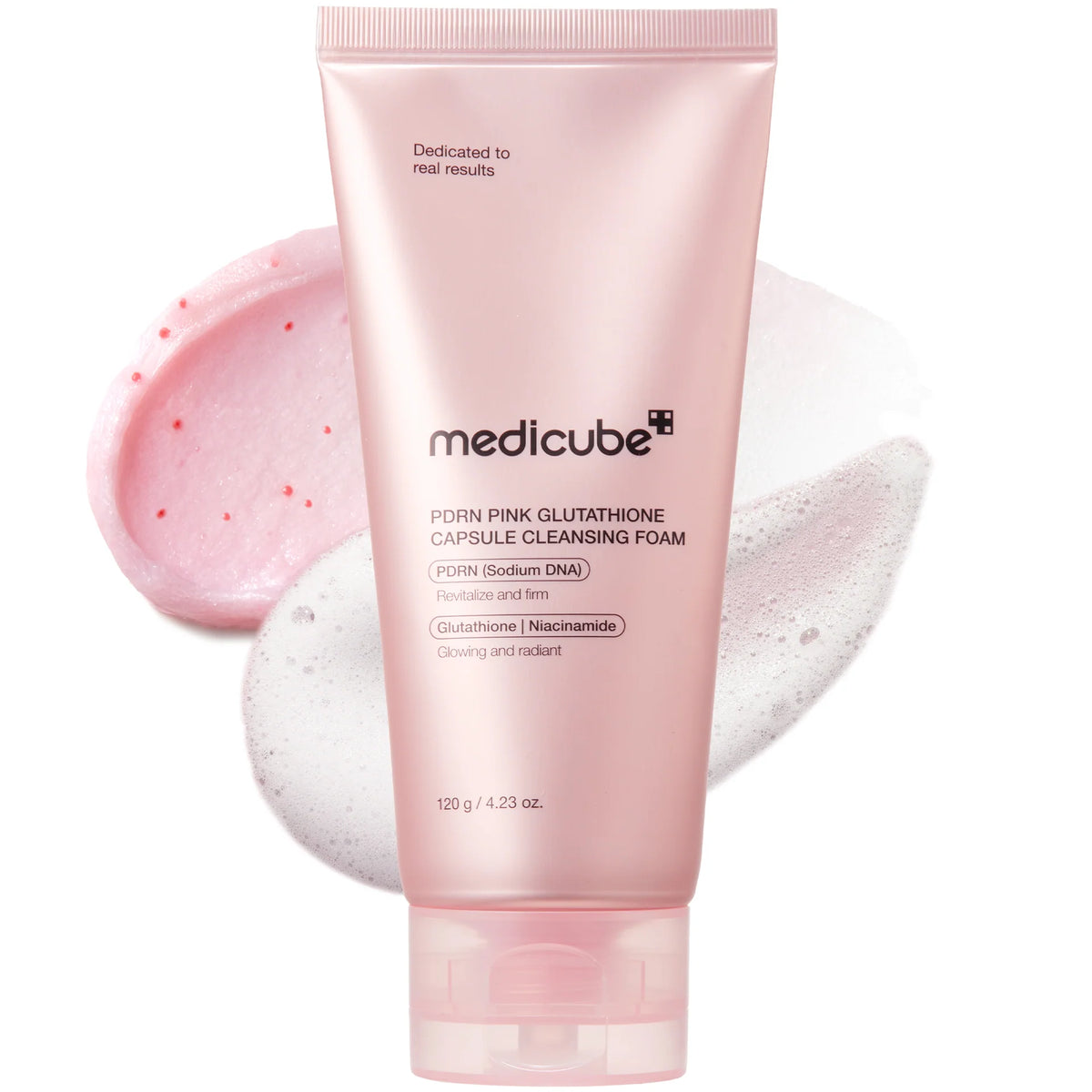 medicube PDRN Pink Glutathione Capsule Cleansing Foam