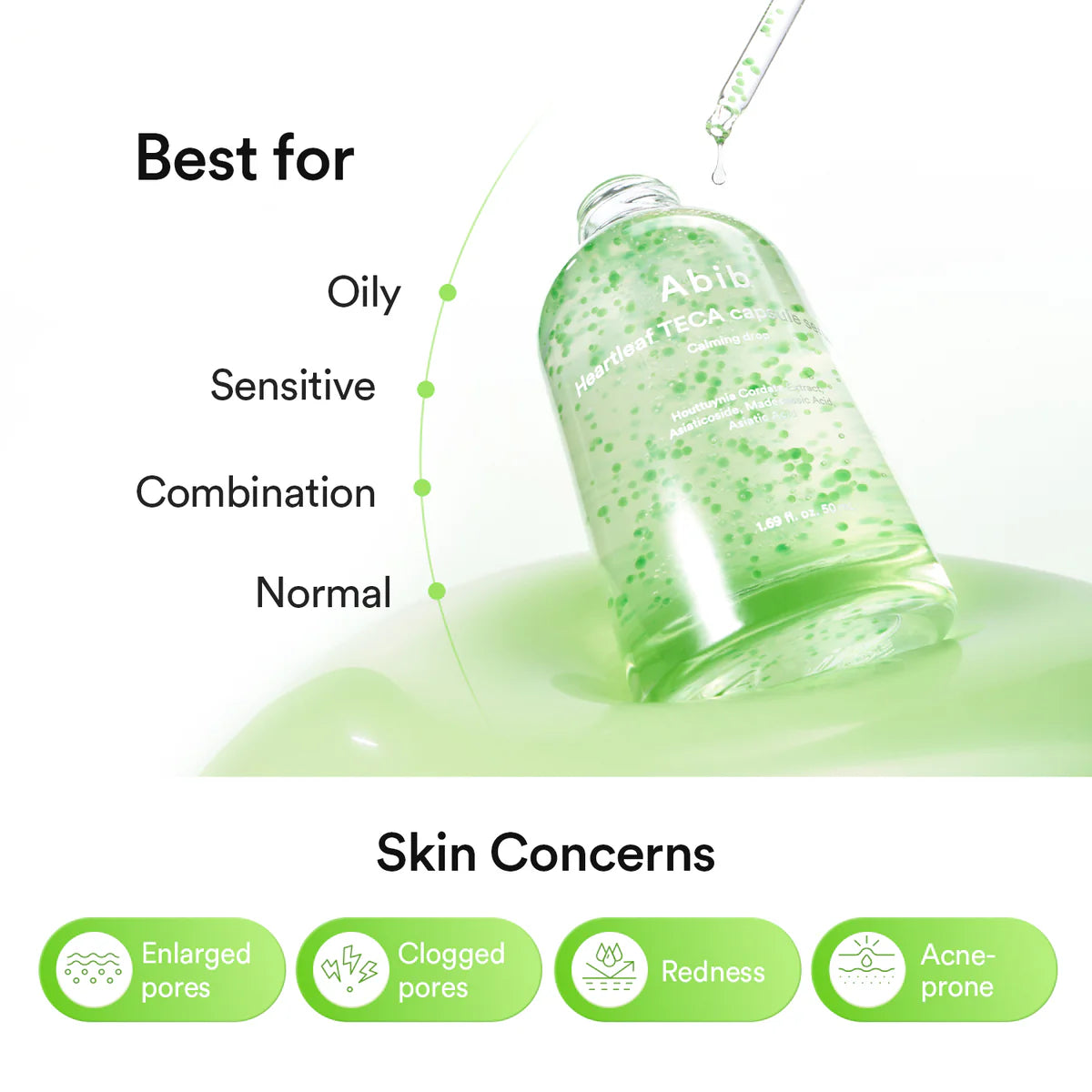Abib Heartleaf Teca capsule serum Calming drop
