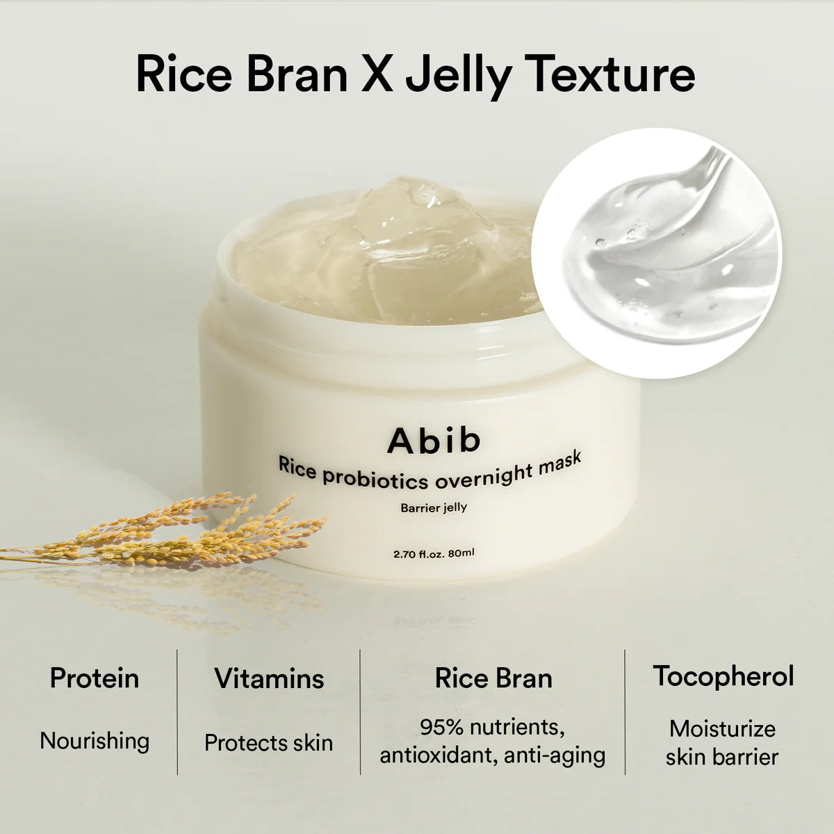 Abib Rice probiotics overnight mask Barrier jelly
