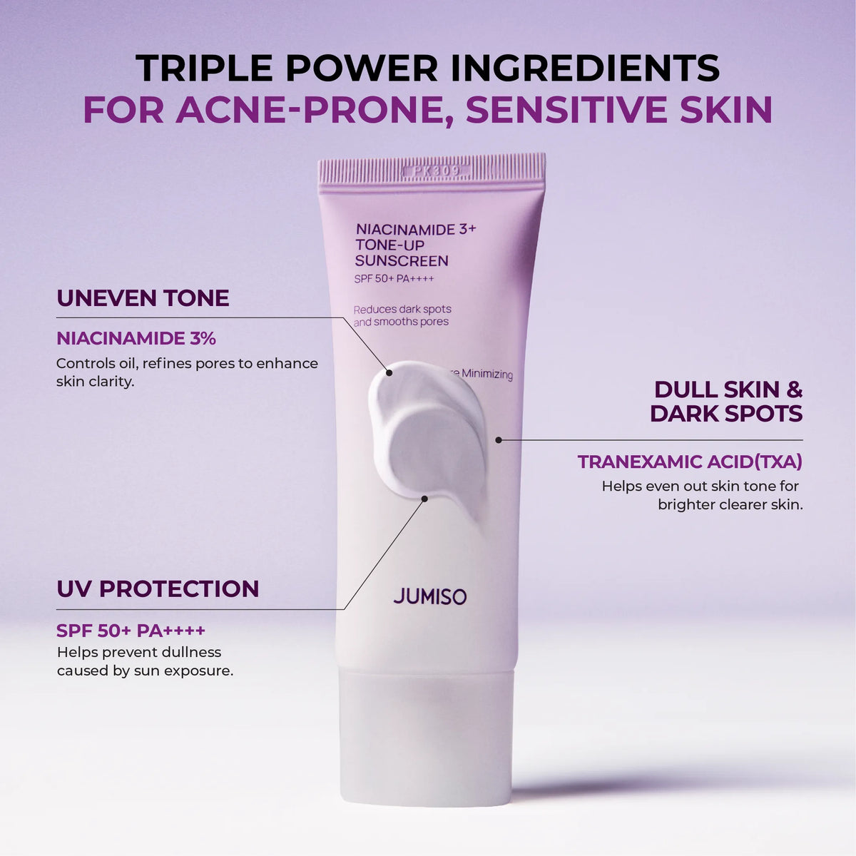 JUMISO Niacinamide 3+ Tone-Up Sunscreen