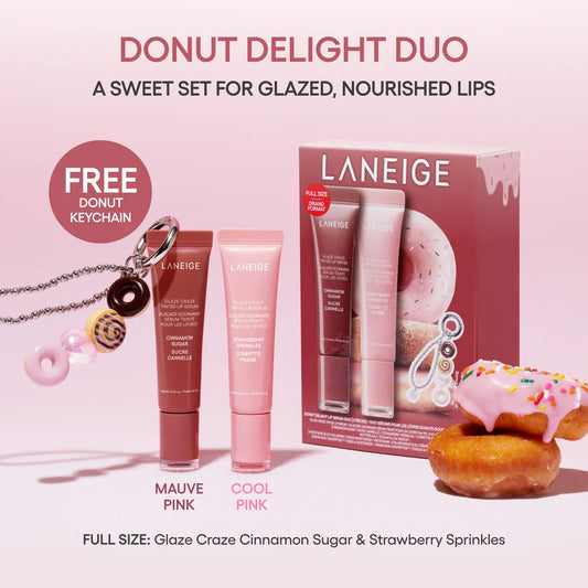 LANEIGE - Donut Delight Lip Serum Duo Set