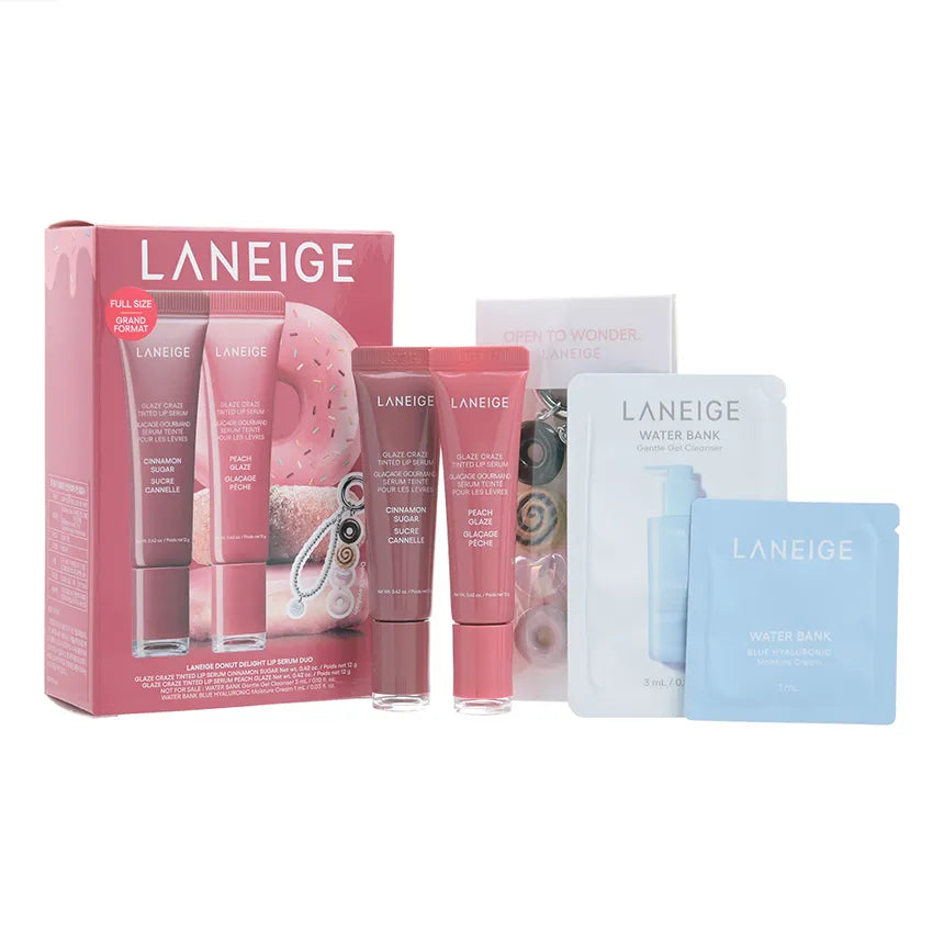LANEIGE - Donut Delight Lip Serum Duo Set
