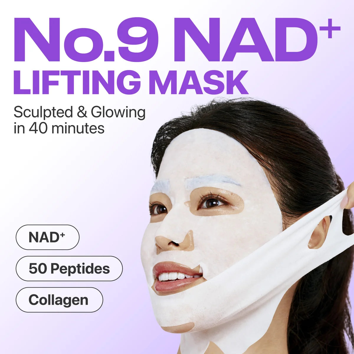 numbuzin No.9 NAD Bio Lifting-sil Full Face Mask Set