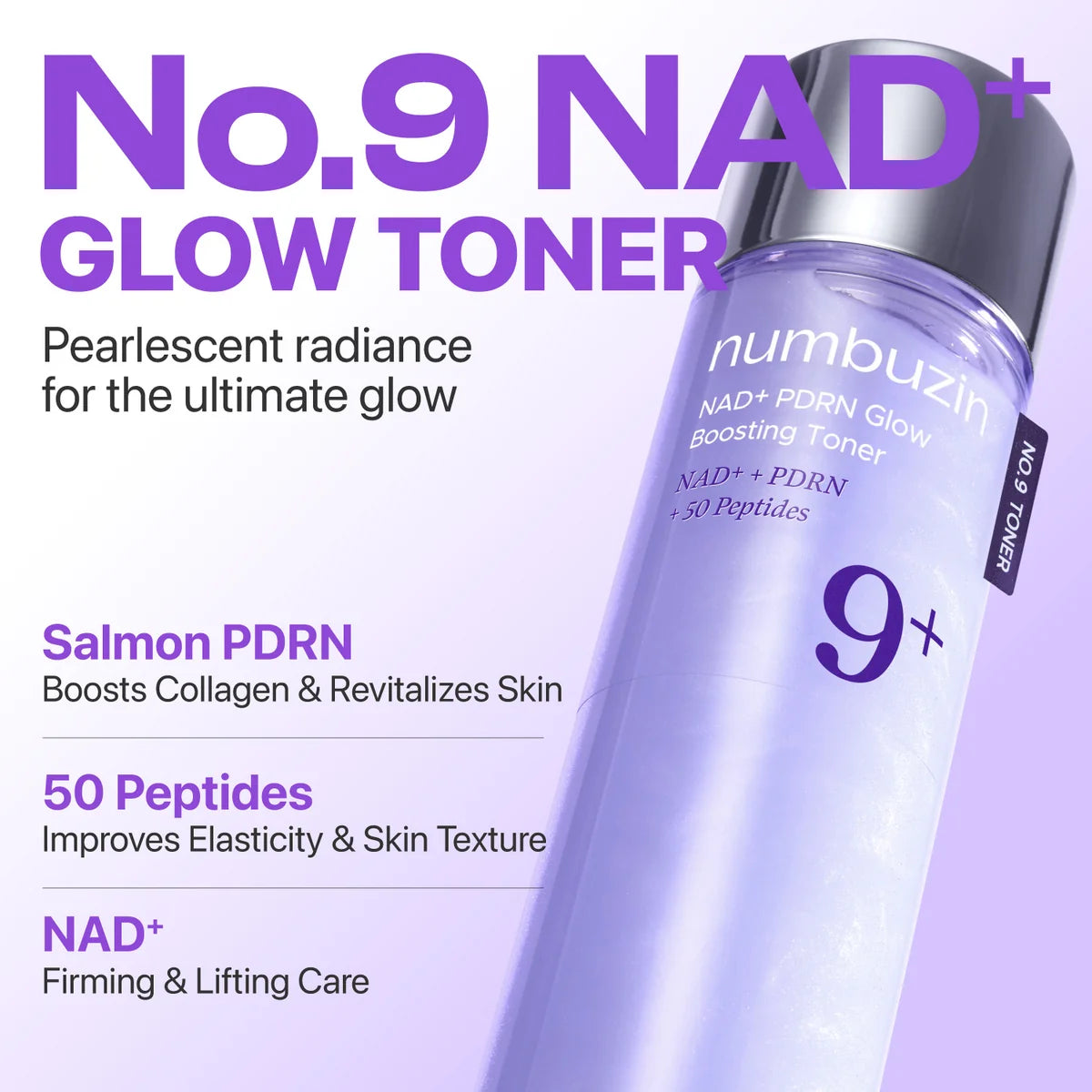 numbuzin No.9 NAD+ PDRN Glow Boosting Toner