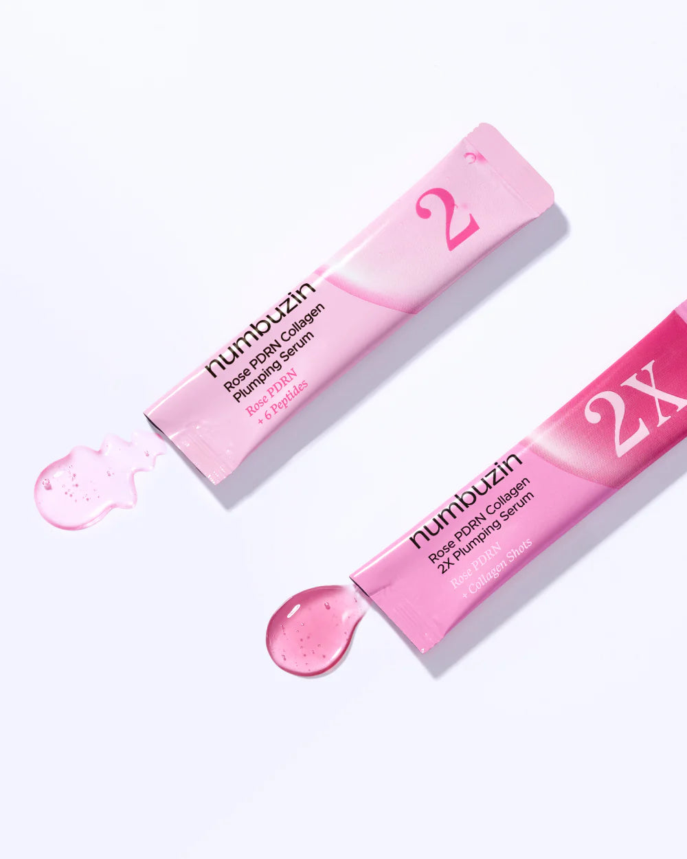 numbuzin No.2 & 2X Rose PDRN Collagen Plumping Serum Mini Kit