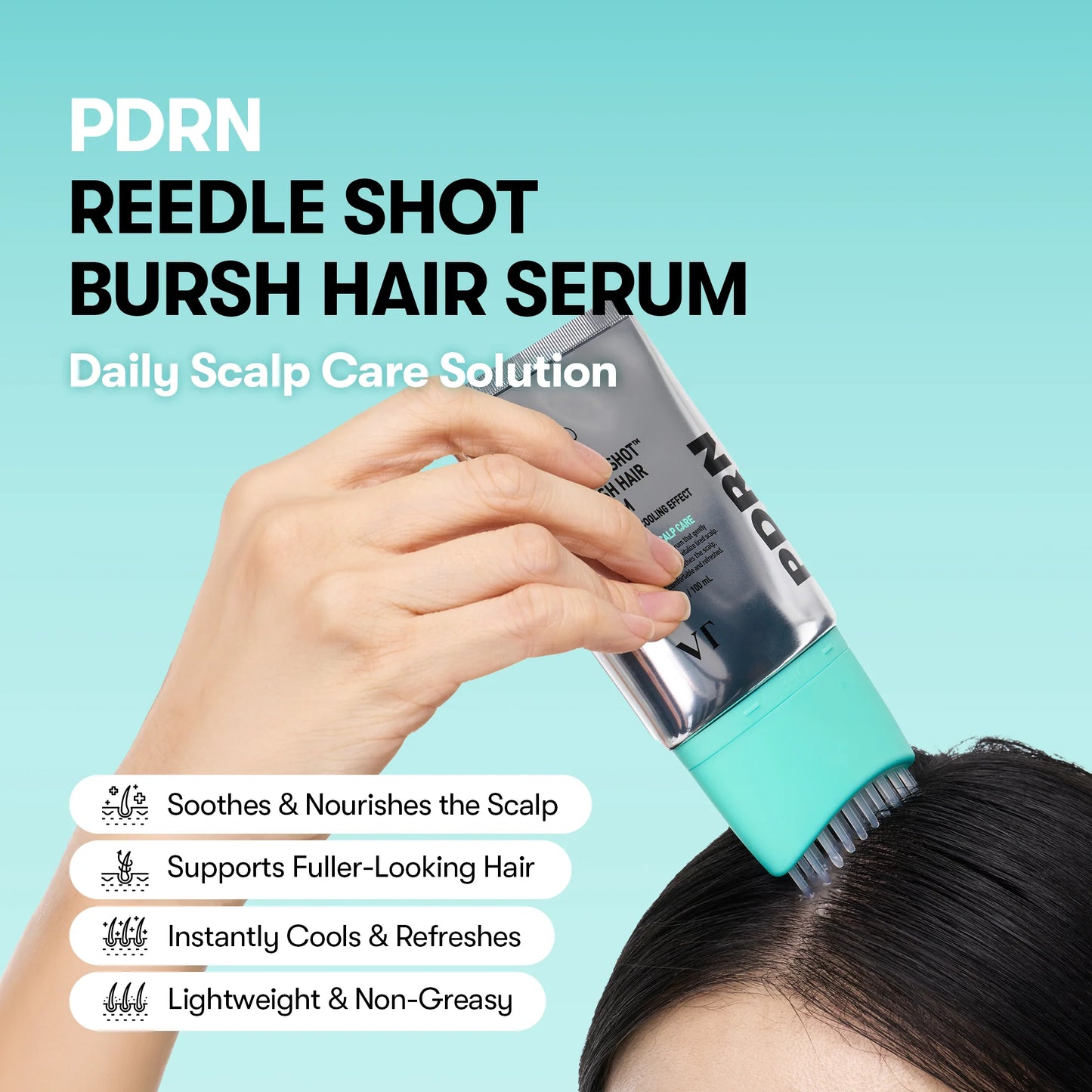 VT PDRN Reedle Shot Brush Hair Serum