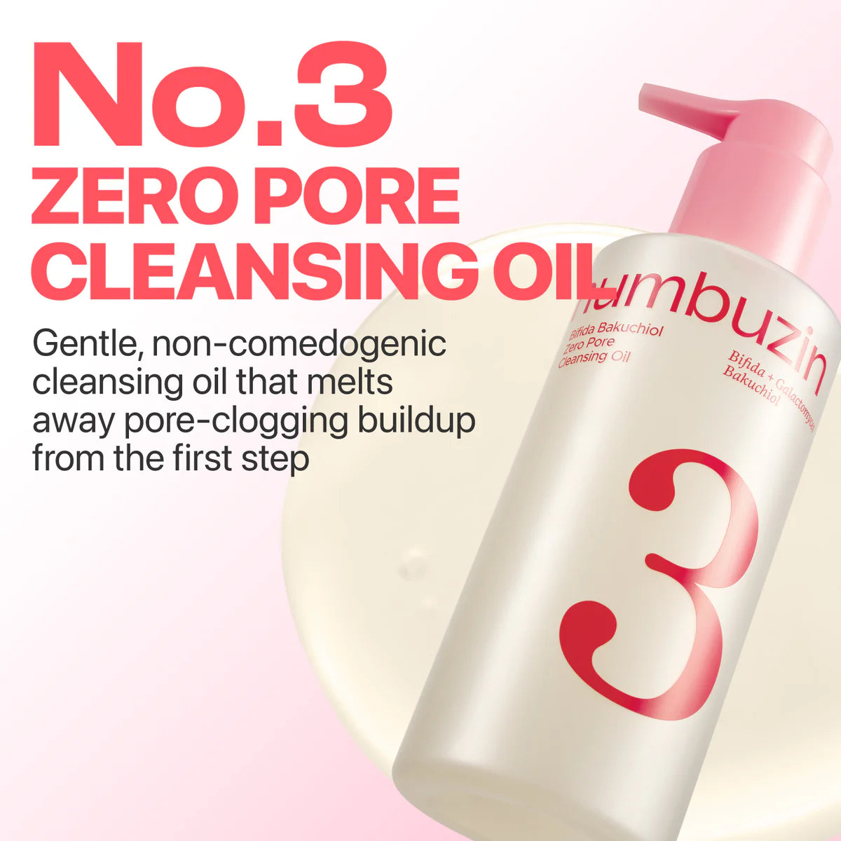 numbuzin No.3 Bifida Bakuchiol Zero Pore Cleansing Oil