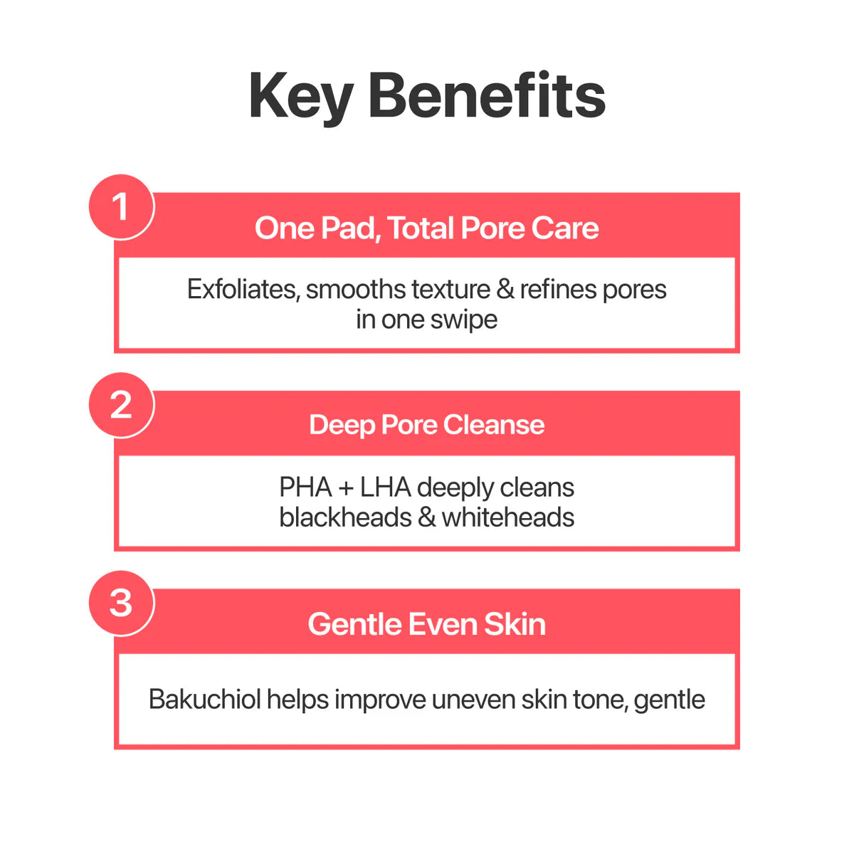 numbuzin No.3 Bifida Bakuchiol Exfoliating Toner Pads